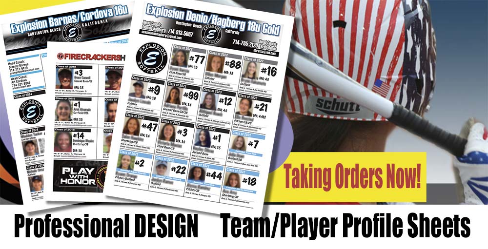 Team/Player Profile Sheets