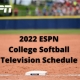 2022 ESPN College Television Schedule