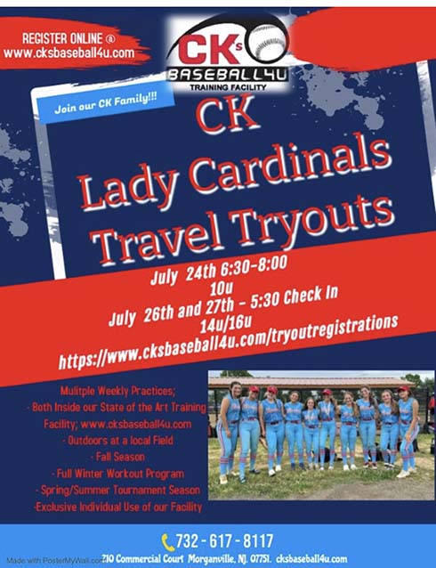 CK Lady Cardinals Travel Tryouts