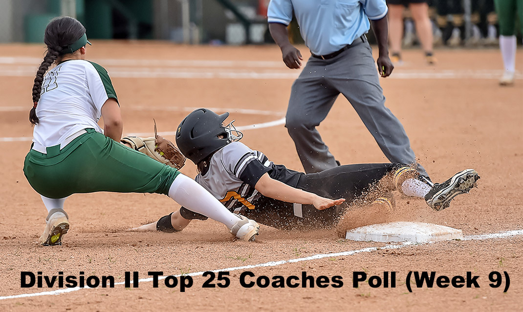 College Softball Divison 2 Top 25 coaches Poll